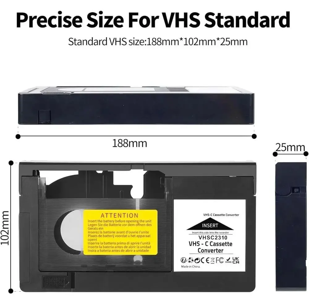 Supper Mechanism‎ VHSC2310 VHS-C Cassette Converter
